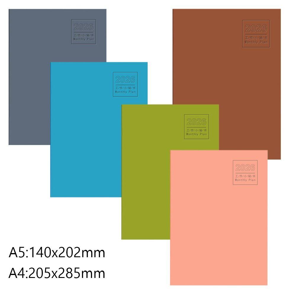 Work Efficiency Planner Notebook 24 Sheets Agenda Planner Portable 2026 Schedules Notebook  School