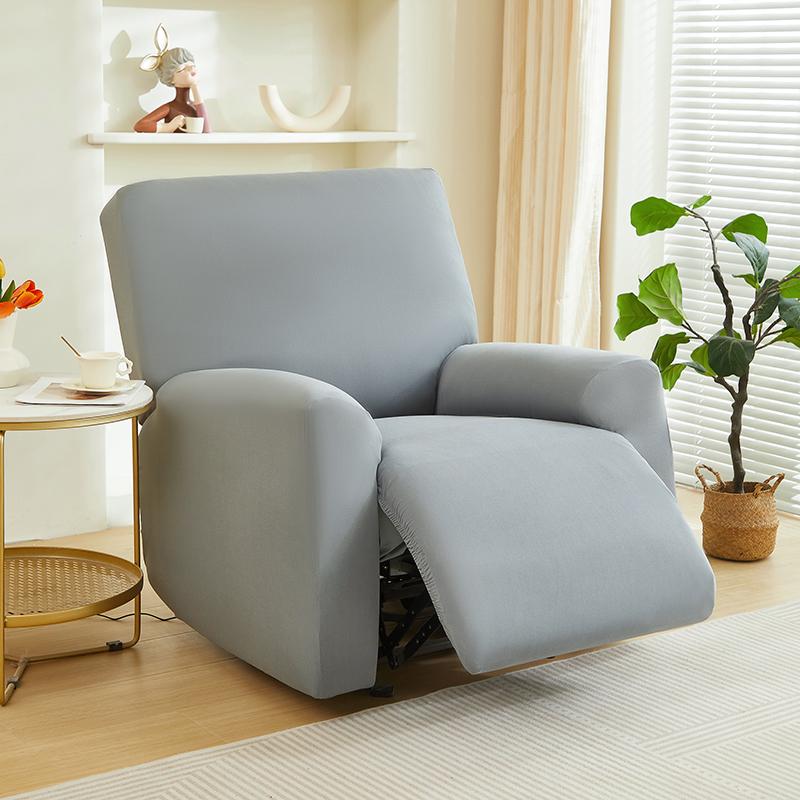 4 Pack Solid Elastic Recliner Chair Covers Non Slip Armchair Protector Furniture Dust Cover For Single Seat Sofa