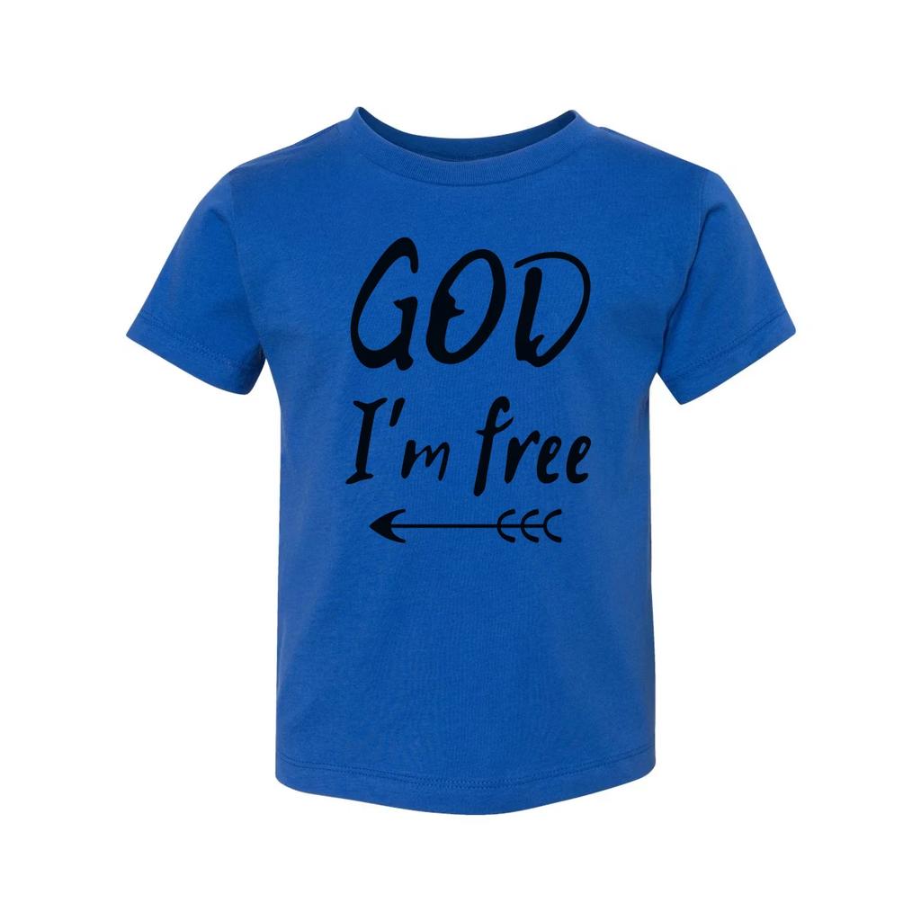 God I'm Free Christian Unisex T Shirt With Arrow Graphic Design For Believers An