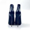 Fashion FHC 14cm Extremely Pointy Toe Unisex High Heeled Ankle Boots,Men Bed Cosplay Shoes,Woman Fetish Short Botas,Black,Custom Color