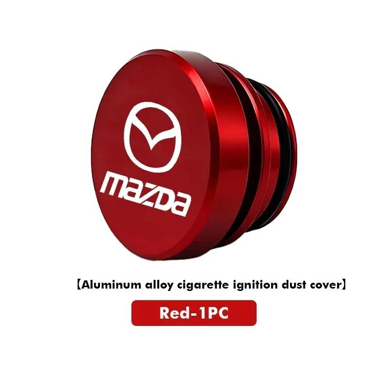 Metal Car Cigarette Lighter Dust Cover Decor Cap For Mazda 2 3 6 CX5 CX30 CX50 CX4 MX5 CX8 CX7 CX3 BT50 Interior Accessories