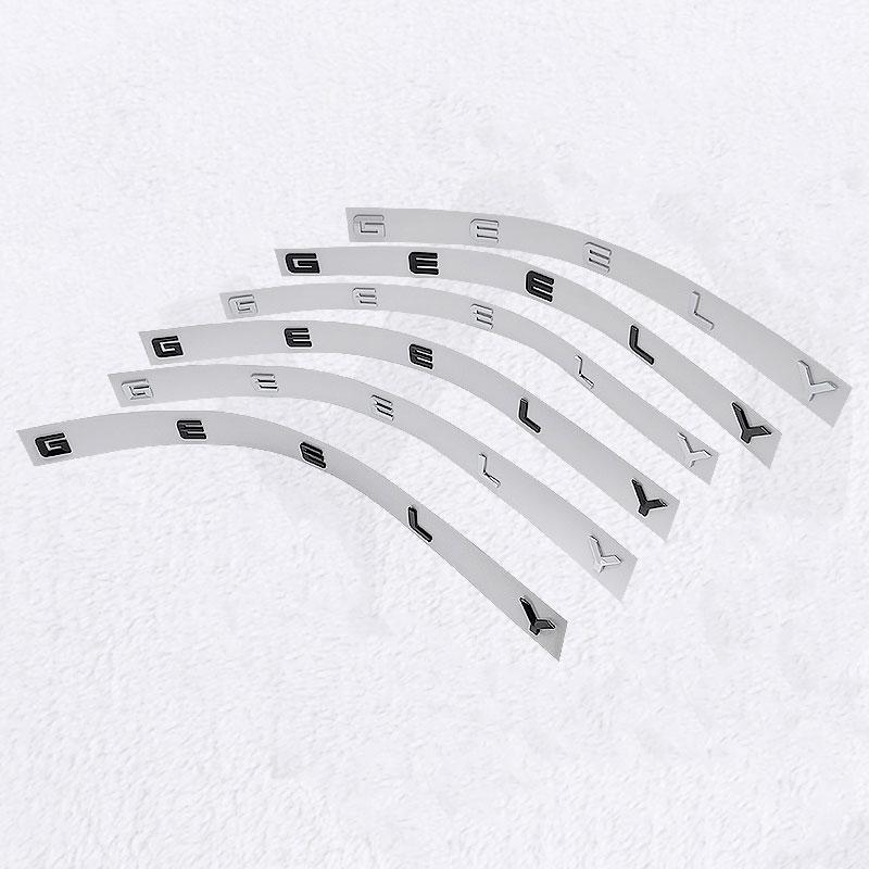 1Pc GEELY letter labeling car stickers for GEELY series big small rear trunk badge rear boot emblem coolray monjaro emgrand refit