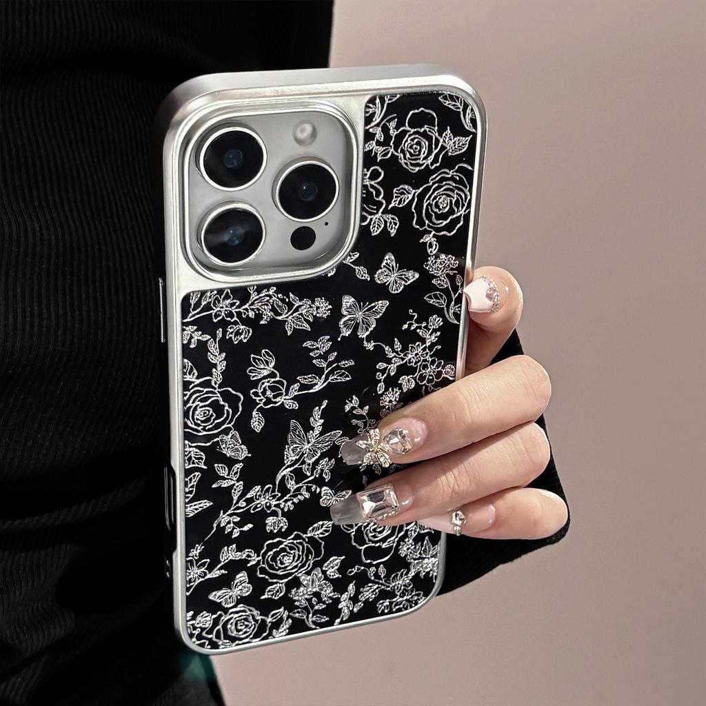 Gilt for Apple 16promax Mobile Phone Case for IPhone17 Electroplating 13/14 Butterfly 15 High-end for Huawei