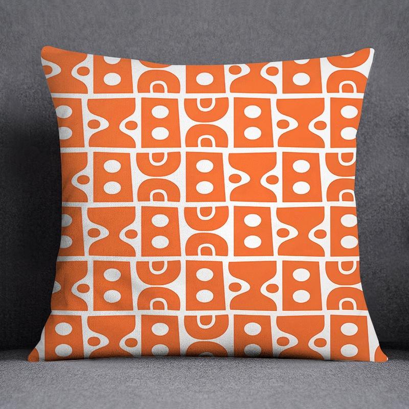 Orange Series Patterned Printed Pattern Cushion Cover for Home Living Room Sofa Office Decoration Pillowcase Pillowcase