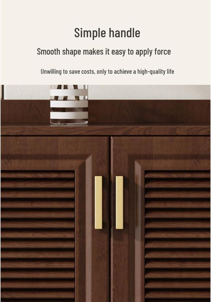All-Aluminum Alloy Indoor Shoe Cabinet - Mildew-Resistant, Waterproof, Sunscreen Storage Solution.