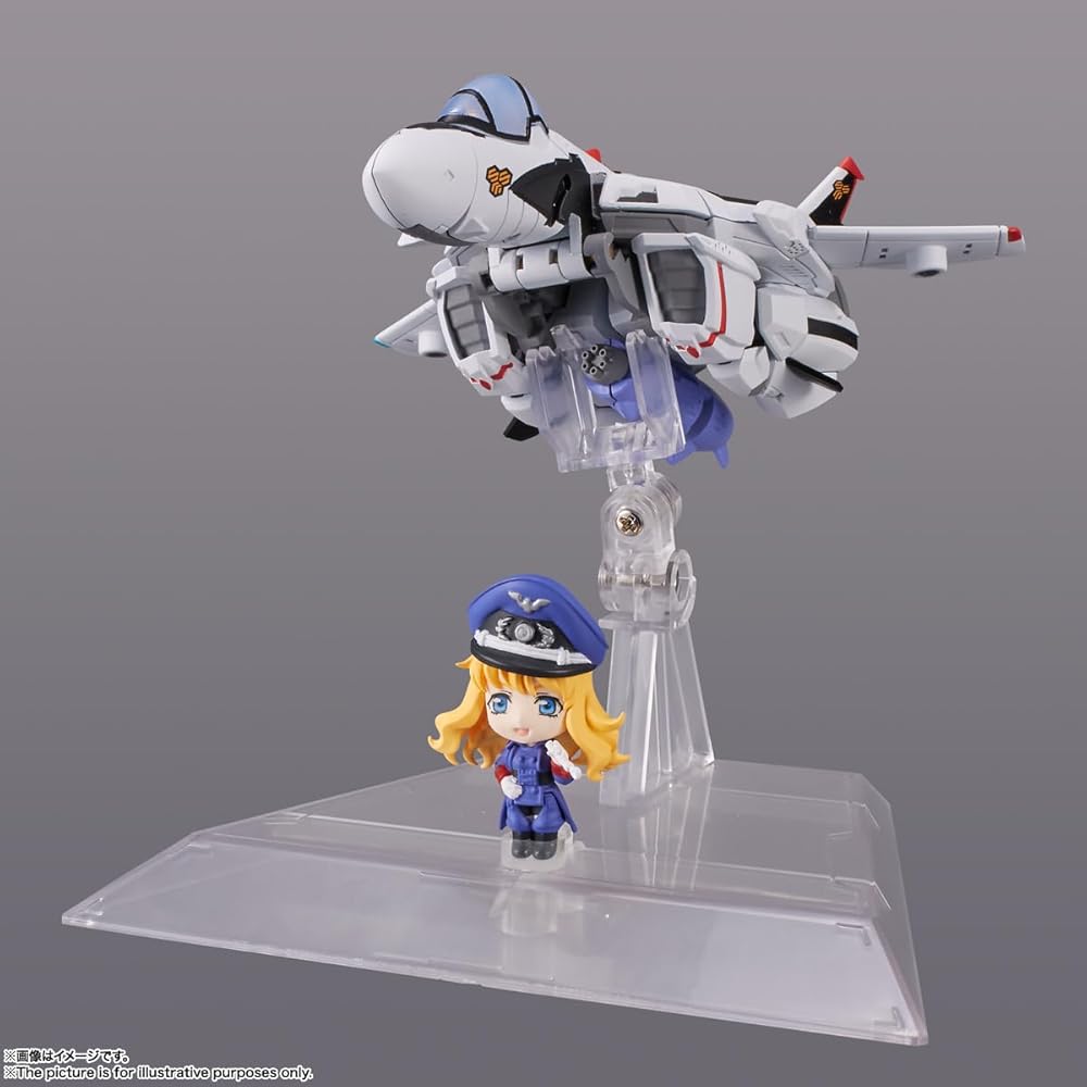 TAMASHII NATIONS Tiny Session Macross F VF-25F Messiah Valkyrie Figure 100mm PVC ABS Painted Articulated Collectible