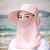 Caps Mask Set Sunscreen Sun Hat Sun Protection Neck Flap Bucket Hat Neck Protection Wide Brim Fisherman Hat Fishing