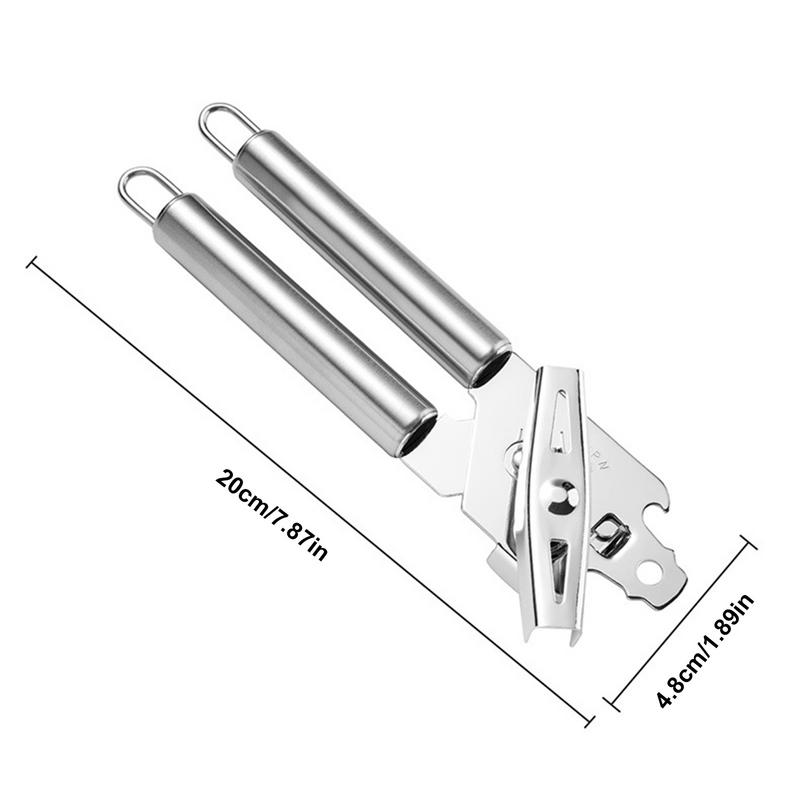 Can Opener Stainless Steel Manual Jar Lid Lifter Hand Can Opener For Family Restaurant Bar Outdoor Apartment Kitchen Grill BBQ