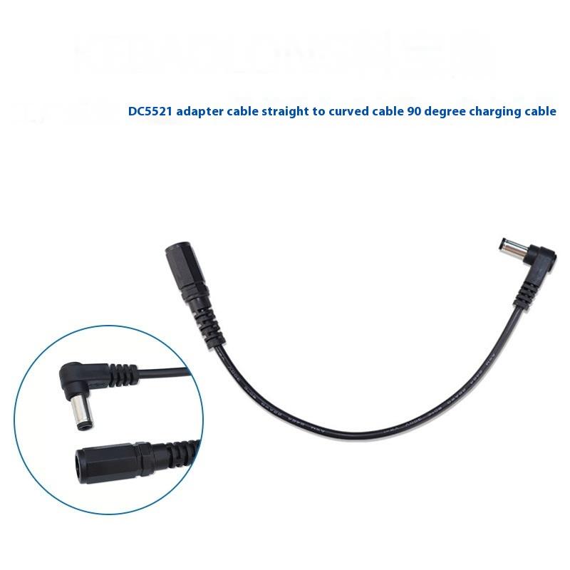 1/3Pcs Diy Accessories Dc 5.5 X 2.1Mm Cable Male To Female Adapter Right Angle 90 Degree Charging Cable