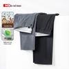 Hongdou Men's Ice Silk Linen Modal Anti-Wrinkle Straight Leg Casual Trousers