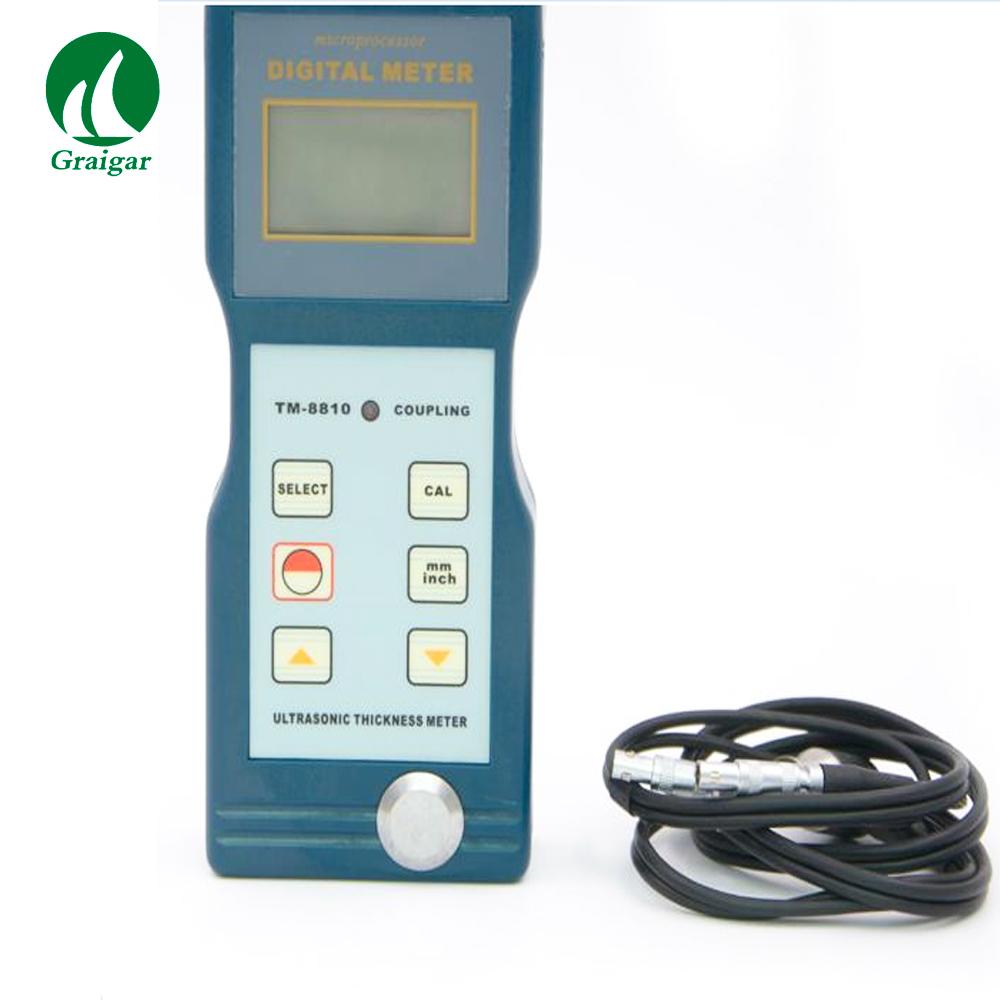 TM-8810 Digital Ultrasonic Thickness Gauge Pipe Wall Thickness Gauge Measuring Range 1.2-200mm 1.5~200mm/0.06~8 inch