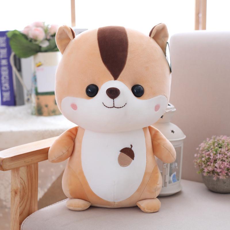 Plush Squirrel Toy Collection For Kids Soft Animal Doll Gift For Girls