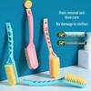 Shoe Brush with Soft Bristles, Long Handle, Thickened Design, Stain Removal, Household Safe, Hanging Shoe Laundry Brush