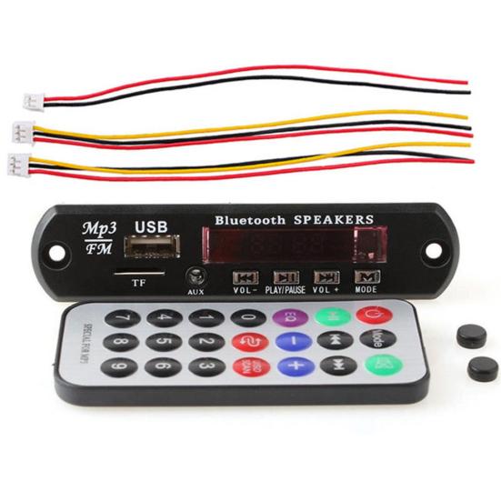 Automobile MP3 Player FM Radio Bluetooth-compatible 5.0 Speaker Module Audio Decoder Board