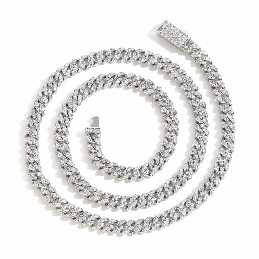 BES Fashion Hip Hop Link Chain Necklace with 6 MM Spring Buckle