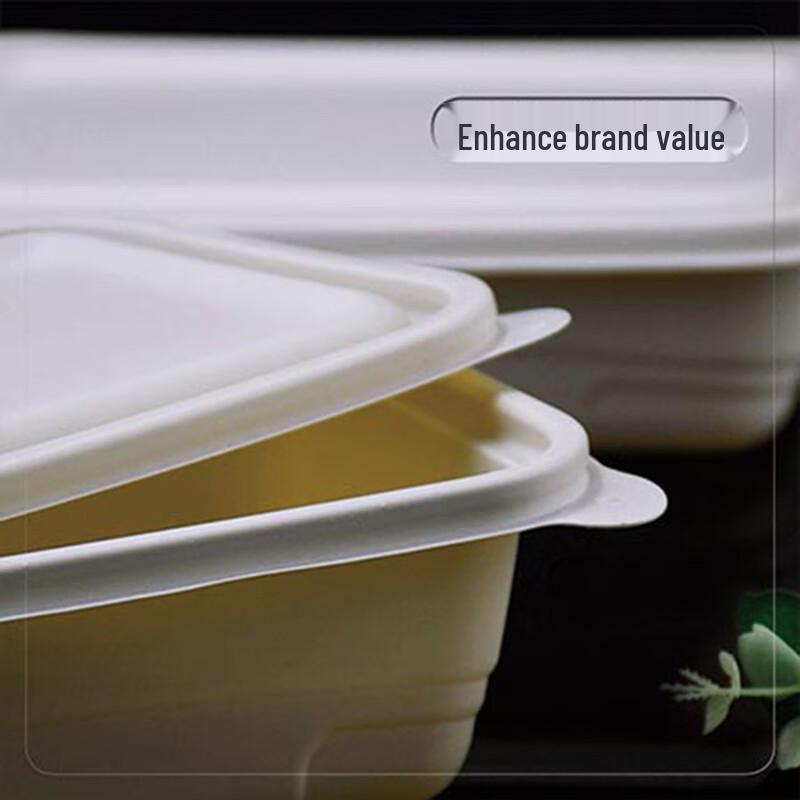 Jiucaijiang Biodegradable Corn Starch Rectangular Lunch Box
