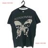 Alexisonfire Punk Band Manica Corta Colore Nero Camicia Classica Kv27863 Vintage Versatile Elegante Abbigliamento Firmato