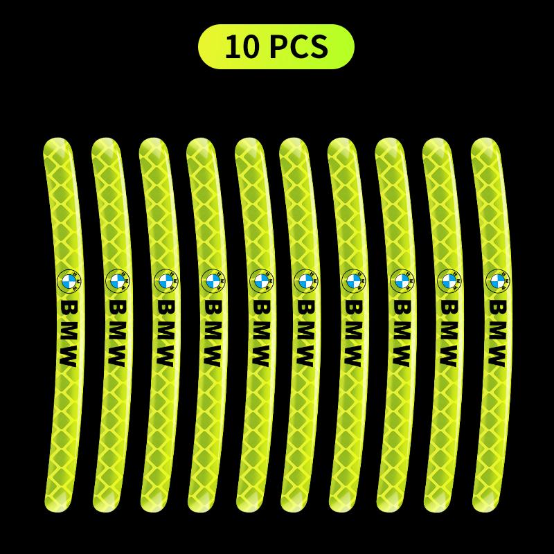 Car Wheel Reflective Strip Car Motorcycle Wheel Reflective Sticker For BMW M Performance E36 E46 E90 E60 F10 F30 E39 F20 E87 E92