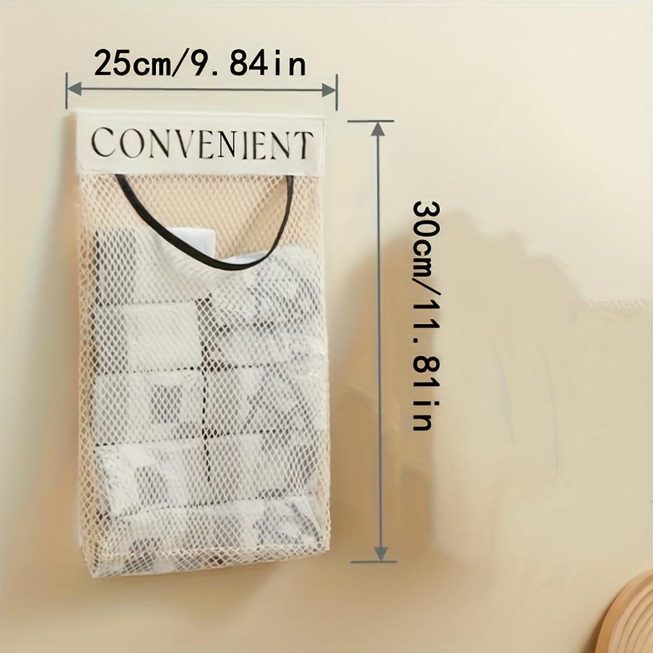 Large-capacity Garbage Bag Holder Hanging Mesh Bags Wall-Mounted Fruit Organizer Storage Tools Net Kitchen Cabinet Accessories