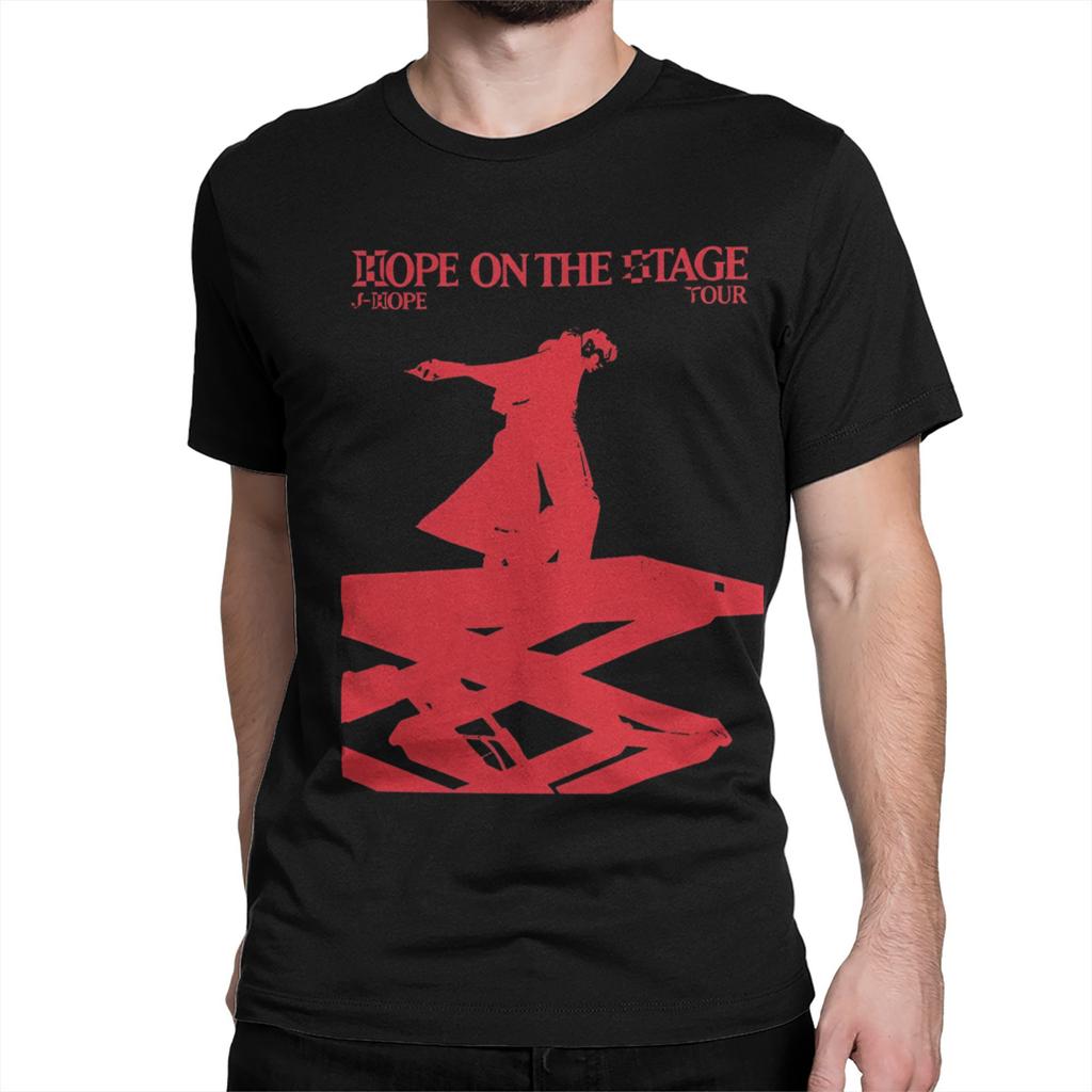 Hope on the Stage Tour T Shirts for Men Women Cotton Vintage T-Shirts Crew Neck Tee Shirt Short Sleeve Clothing 4XL 5XL