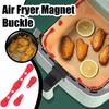 Silicone Air Fryer Liner Magnetic Buckle For Parchment Paper Air Fryer Magnetic Silicone Clips Air Fryer Liner Fixing Buckle