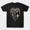 Asian Size Men Print T-shirt Nightmare Sugar Skulls No-Cut Heat Transfer Print Cotton Tshirt