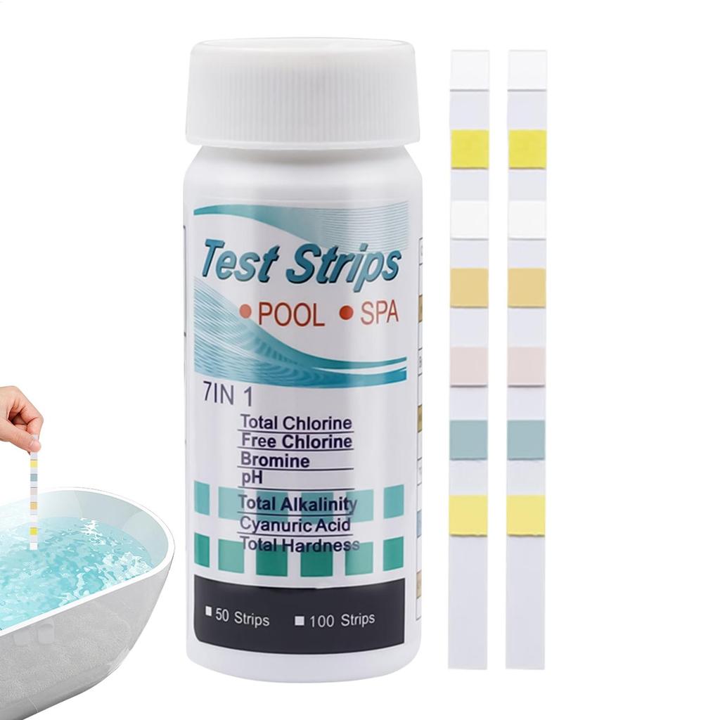 100pcs/set Accurate Pool Test Strips Aquarium Testing Kit Long Lasting Multifunctional Quick Results Testing Paper Set For Pool