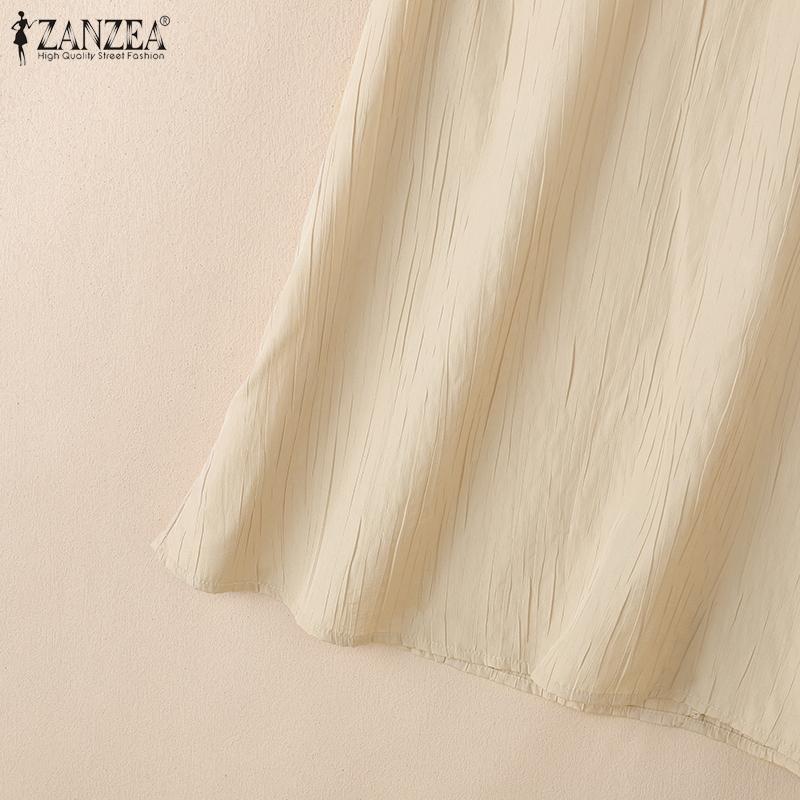 ZANZEA Women Casual Round Neck Summer Sleeveless Tank Tops