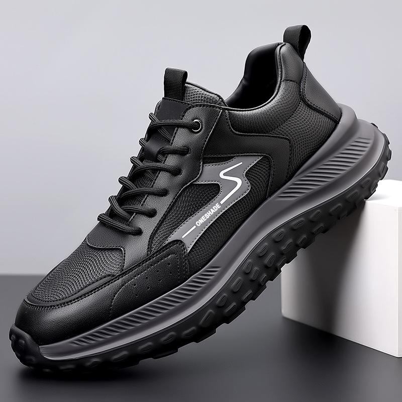 Daddy shoes 2025 autumn thick-soled soft-soled running casual shoes men's low-top sports trend men's shoes
