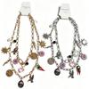 Multilayer Stacked Flower Pendant Necklace Flying Bird Bohemian Collarbone Chain  Spring/Summer