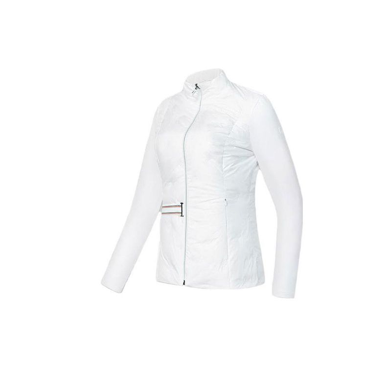 

FILA Golf Series Solid Color Zip Neck Long Sleeve Down Jacket Women outerwear Jade-White A11W345905F-WT S