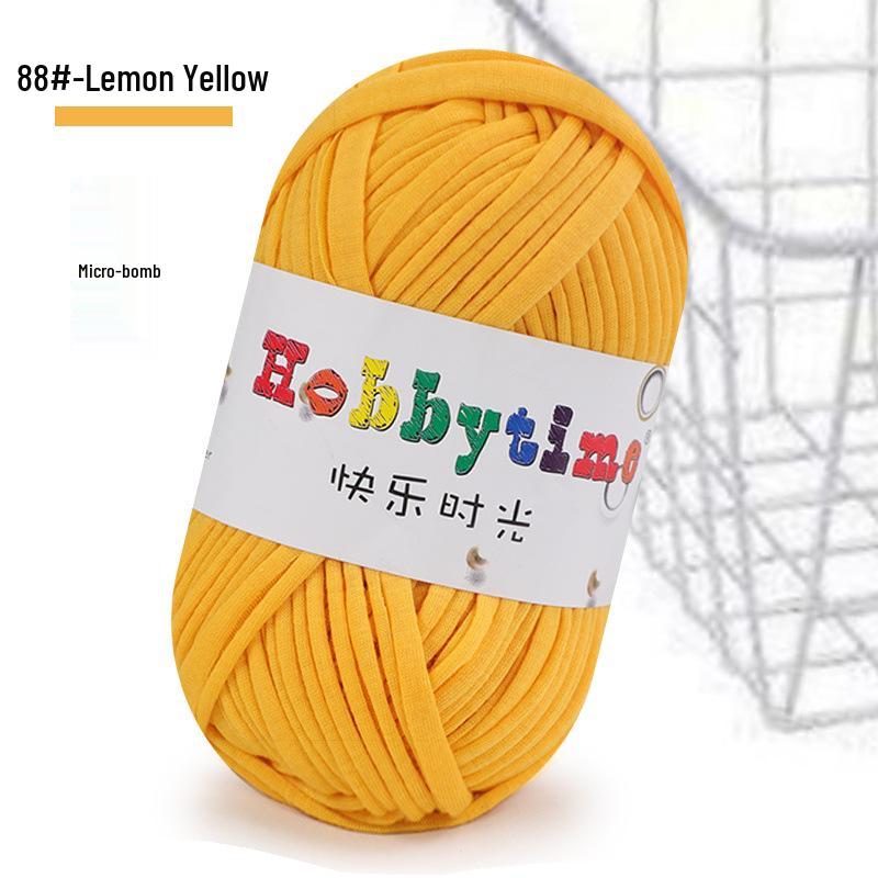Cloth Strip Yarn DIY Crochet Kit: Handmade Bag, Knitting Material for Cushions, Carpets, and Dolls