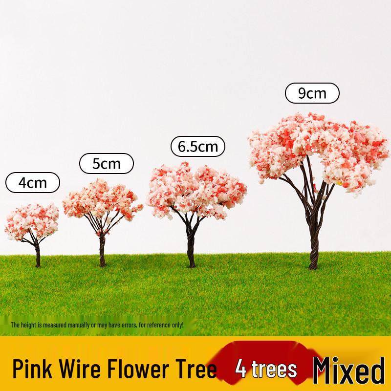 DIY Sand Table Building Trees Set - Handcrafted Miniature Landscape Models with Finished Tree Trunks
