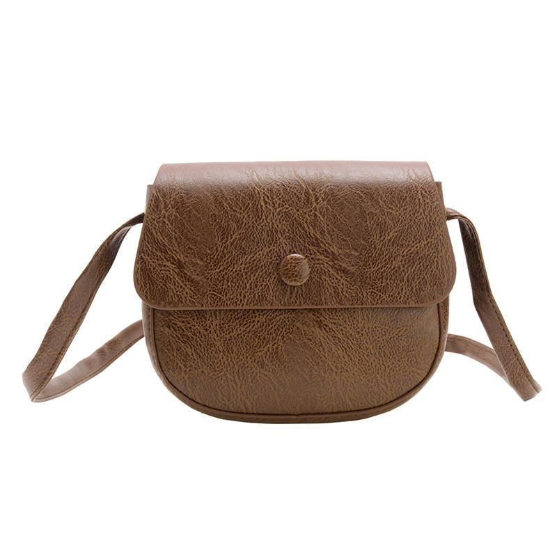 Elegant Vintage Saddle Bag For Spring Fashion Stylish Pu Shoulder Crossbody Bag