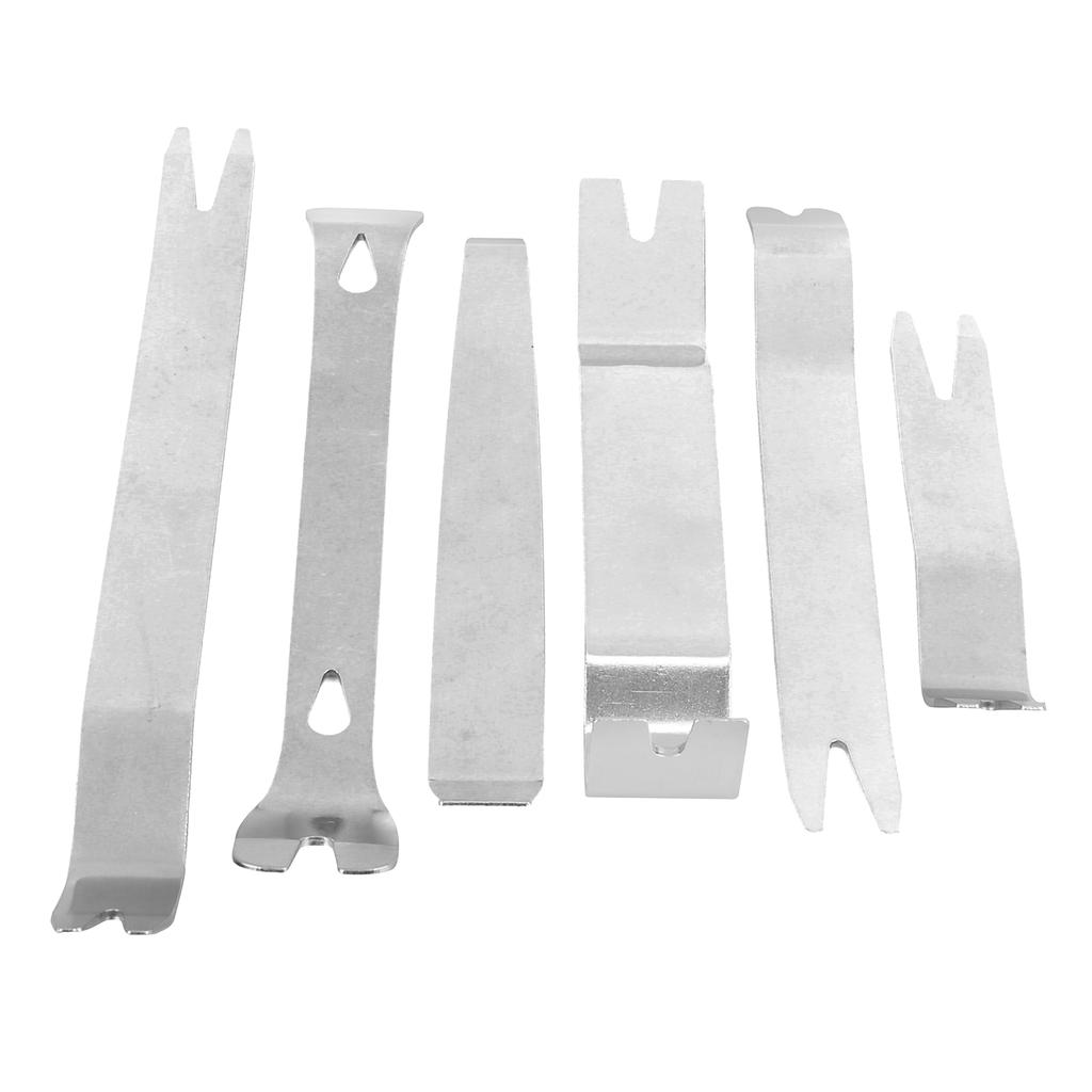 6pcs Radio Remover Ergonomic Pry Disassembly Tools for Dashboard Interior Panel Central Control