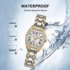 Women's Retro Quartz Watch: Diamond Inlaid, Waterproof & Luminous