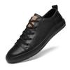 Fashion Spring Men Outdoor Sport Little White Shoes Lace-up Fashion Casual Sneakers Versatile Leather Shoes Elevated Male Board Shoes