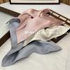 Premium Korean Satin Hair Tie & Scarf Set - Large Intestine Design 