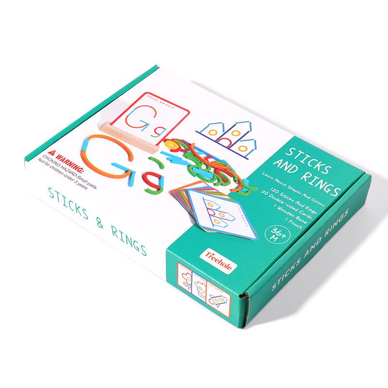 

Montessori Shape Building Toys for Early Education: Ages 3-6