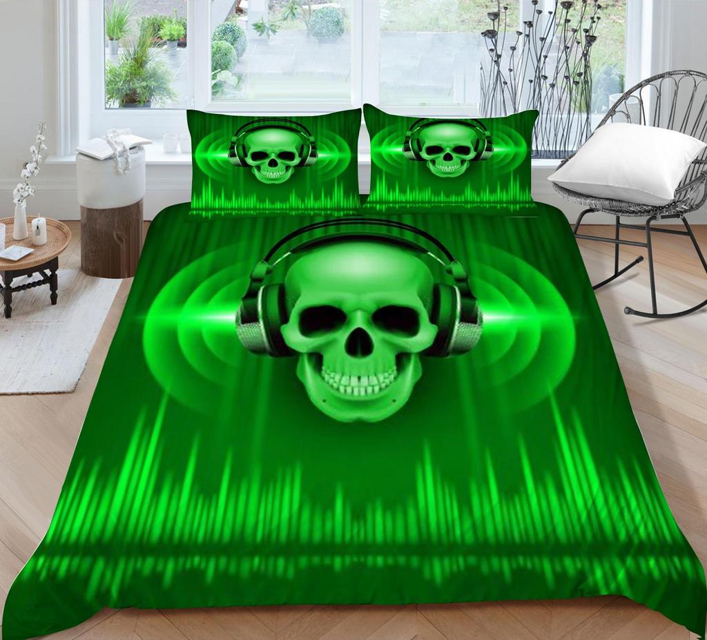 Dziecięca czaszka poszewka na kołdrę domowa z poszewką na poduszkę poszewka na pościel z nadrukiem skrzydła komplet z poszewką na poduszkę klasyczna poszewka na kołdrę