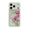 Shin-chan Pink Crayon Flowing Sand Cartoon iPhone 17 Pro Max/16/15 Pro Case