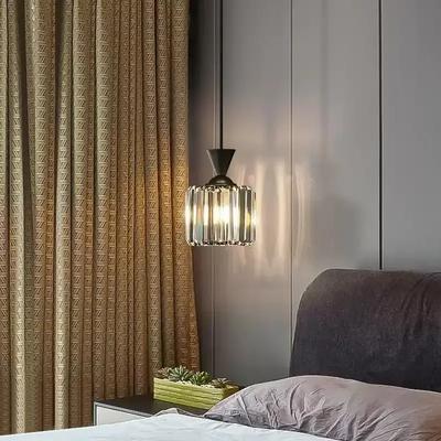 Modern Crystal Pendant Light Nordic Gold Hanging Lamp Bedside Pendant Lamp Living Room Restaurant Shop Bar Fixture Decoration