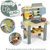 Smoby Life - Mud Kitchen - Jeu De Cuisine En Extérieur - 15 Accessoires - Anti-UV - Matière Recyclée - Dès 3 Ans