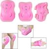 SensaBliss Cycling Set with and Knee for Kids and Skateboarding and Biking Kids' Protectors, 6-Piece Wrist, Elbow, Protection, Juniors, (Dark Pink)