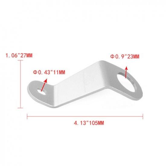 Silver JDM Billet Aluminum Radiator Stay Mount Bracket Kit for Honda Civic 92-95