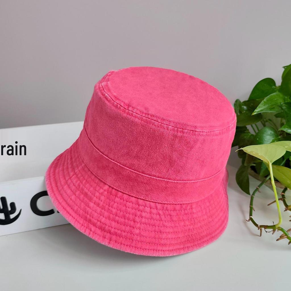 2025 Washed Grey Fisherman Bucket Hat - Women's & Men's Plus Size, Large Head Circumference, Autumn Sun Hat
