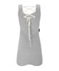 BELLIALEU Plain Corset Dress-Ash Beige