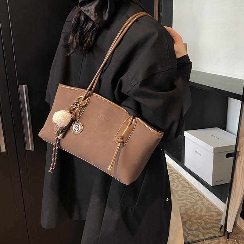 Retro Large-capacity Bag Women's Autumn and Winter New Texture Shoulder Bag Casual Messenger Bag Small Square Bag Tote Bag