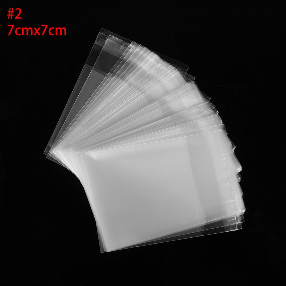 100pcs/lot Pastry Tool Biscuit Gift Snack Decoration Transparent Matte Self Adhesive Cookie Bags Seal OPP