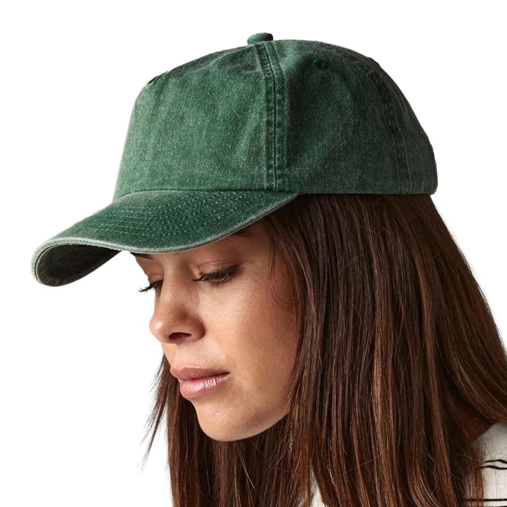 Beechfield Vintage Washed 5 Panel Relaxed Fit Baseball Cap